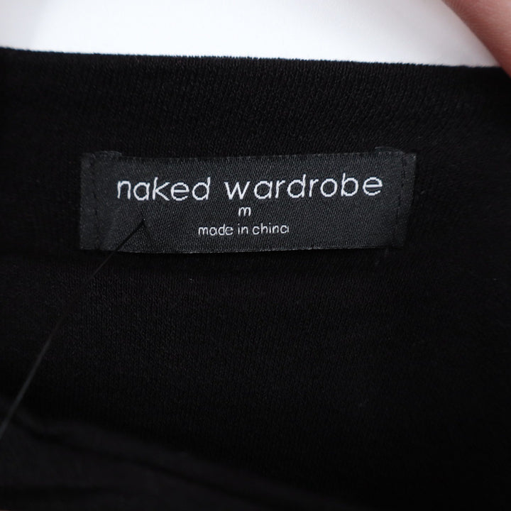 Naked Wardrobe Black Scoop Neck Sleeveless Thong Bodysuit M