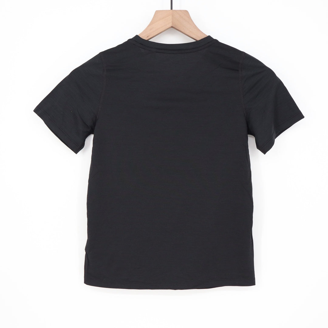 DSG Boys Movement Tee Short Sleeve Moisture Wicking Athletic Shirt Black S 8-9