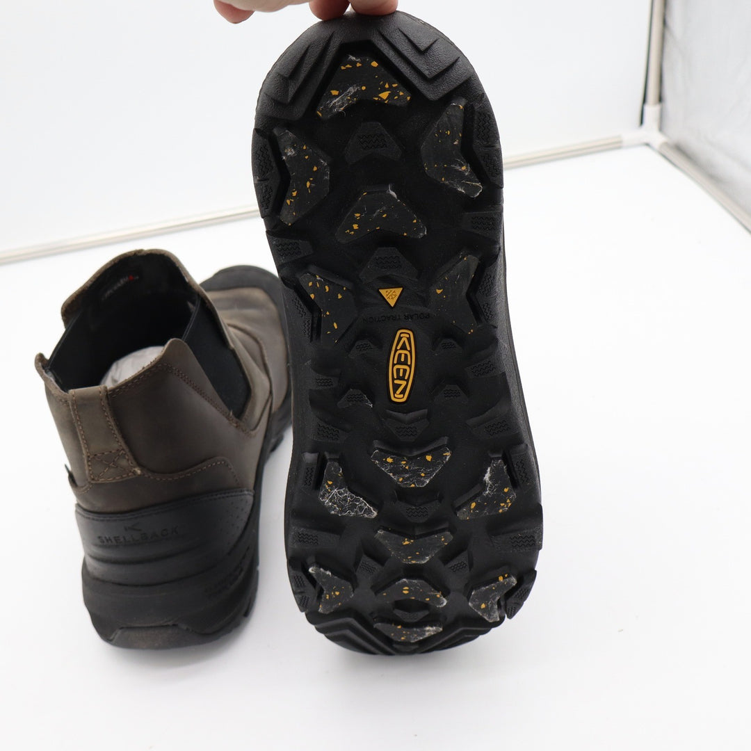 KEEN Anchorage III Waterproof Chelsea Boots Mens 13 Dark Earth Black