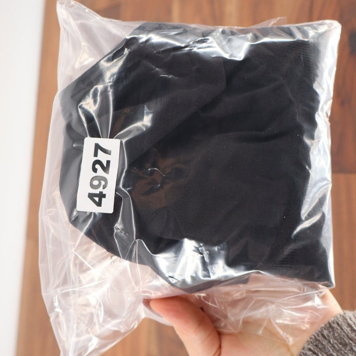 T-Shirt Bra Womens Large Black Nylon Stretch Wireless Comfort Full Coverage