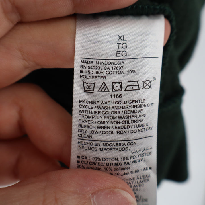 Old Navy Socomfy Hoodie Mens XL Forest Green Cotton Full Zip Ribbed Long Sleeve