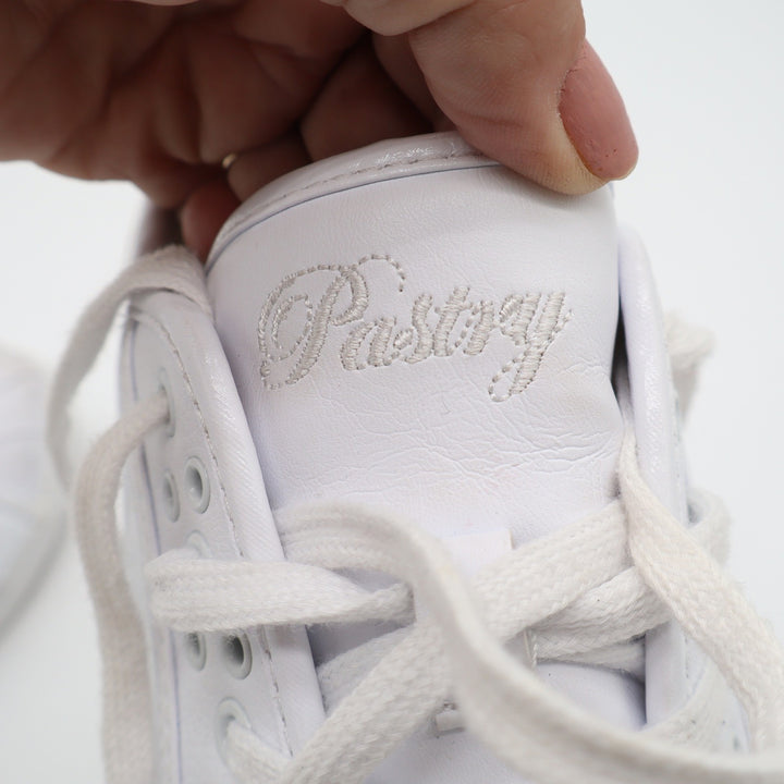 Pastry White Shell Toe Low Top Dance Sneakers Womens Size 8.5