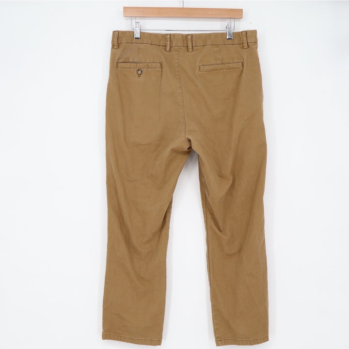 Old Navy Pants Mens 34x30 Built-In Flex Straight Brown Chino Khaki Excellent
