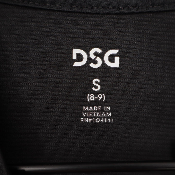 DSG Boys Small 8-9 Movement Tee Pure Black Short Sleeve Performance Shirt NEW
