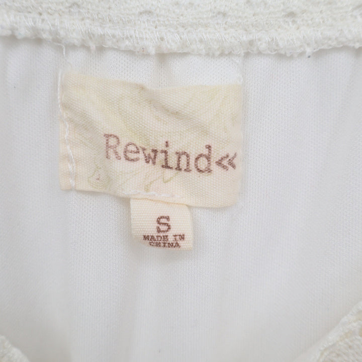 Rewind Lace Tiered Romper Cream Off-White Sleeveless Boho R61257M3E Small