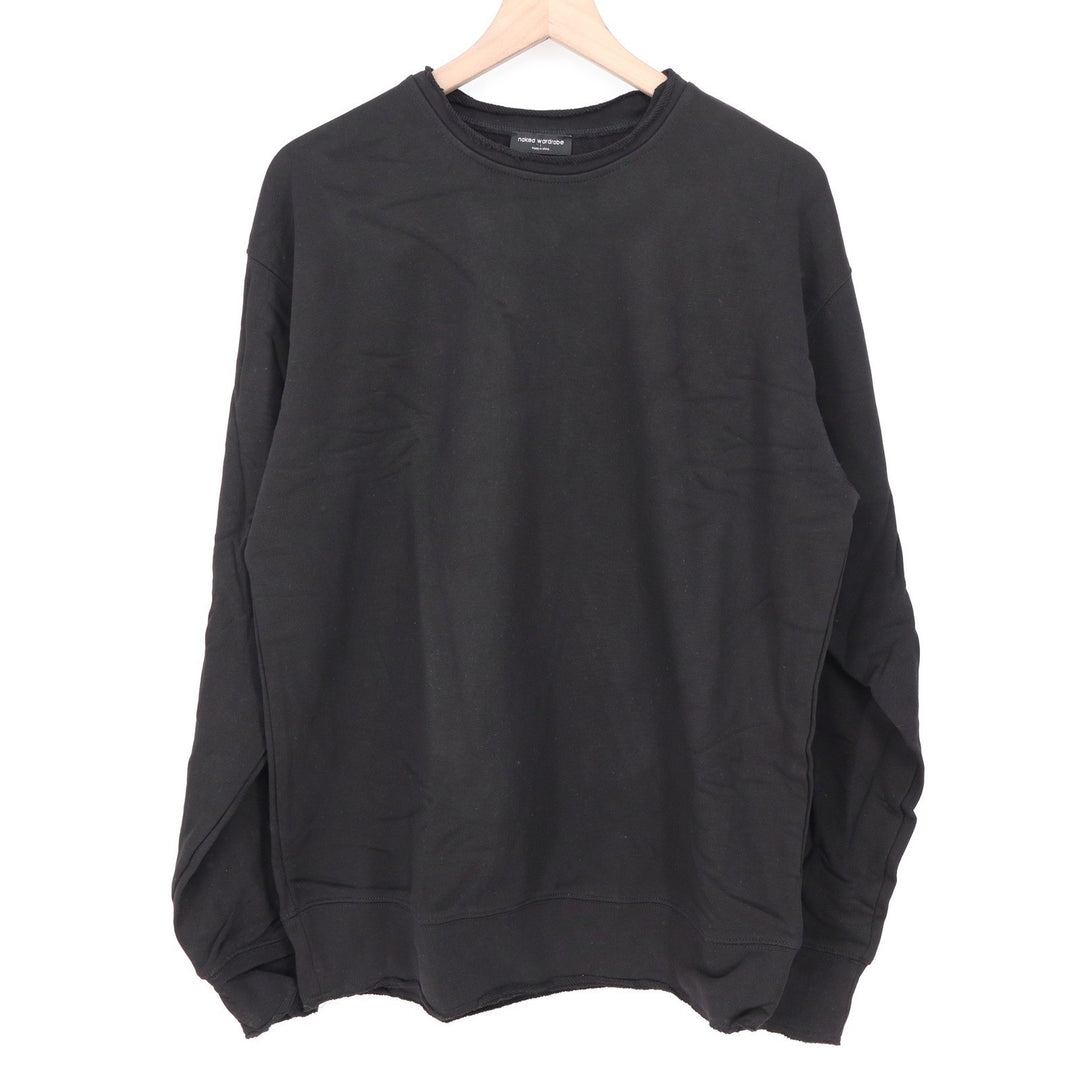 Naked Wardrobe Black Crewneck Sweatshirt and Joggers Lounge Set M