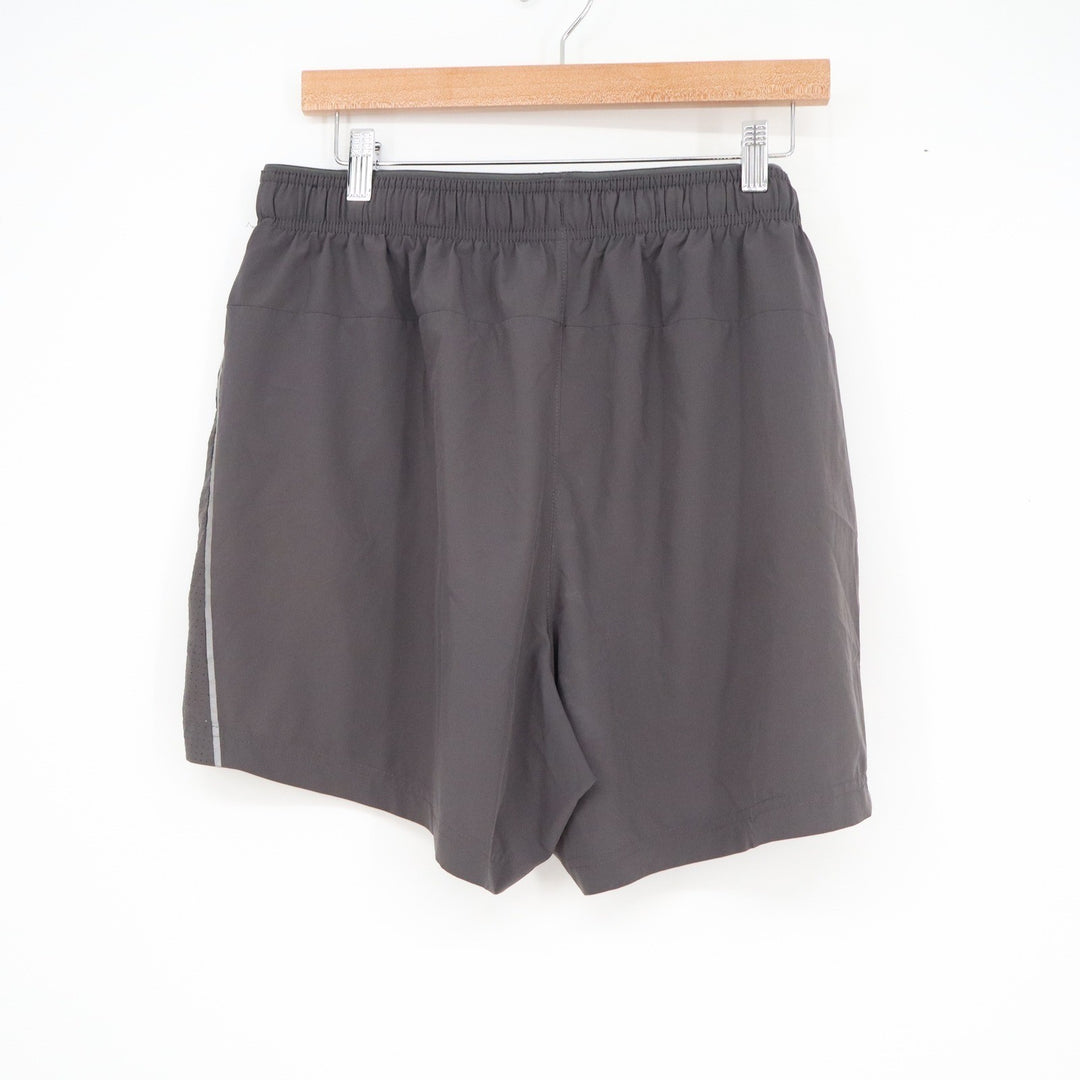 DSG Mens Performance Running Shorts Gray 5 Inseam Lined Athletic Size L