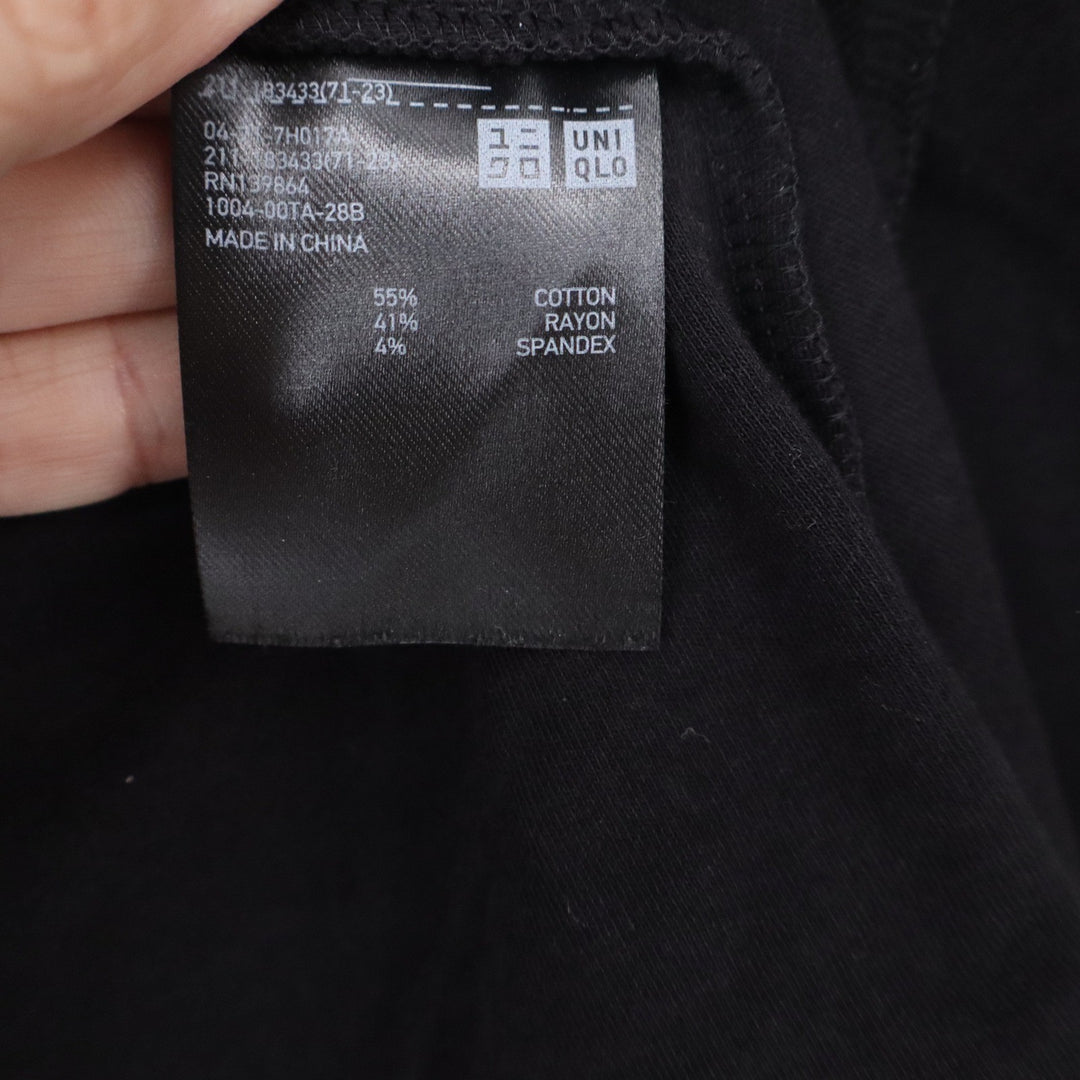 Uniqlo Black Knit Shawl Collar One Button Blazer Jacket Small