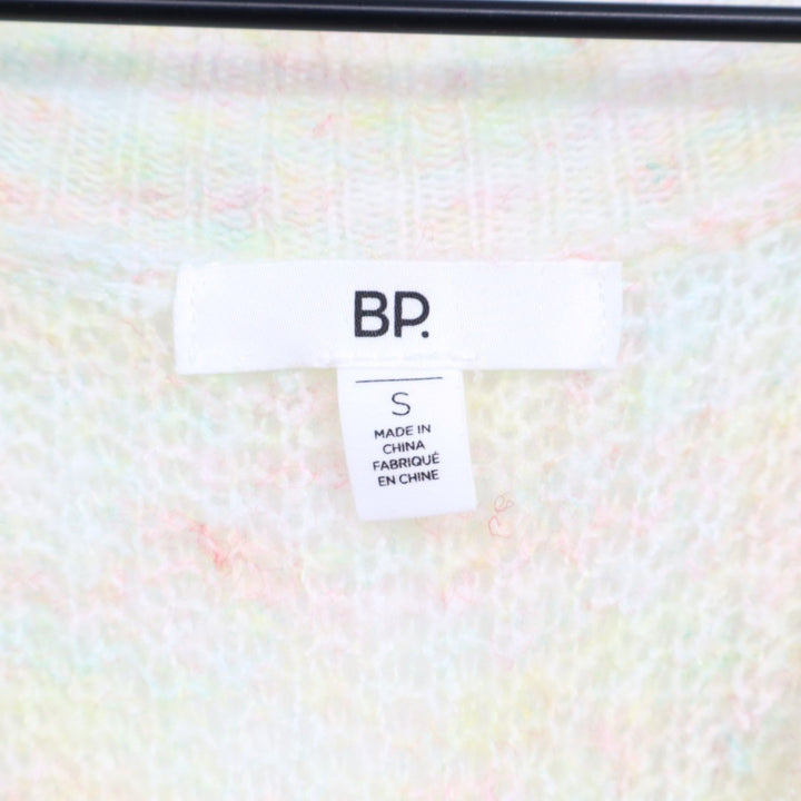 BP. Sweater Womens Small Multicolor Tie Dye Knitted Stretch Ribbed Crew Neck