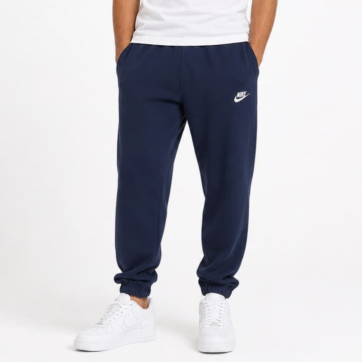 Nike Mens Sportswear Club Fleece Joggers Navy Blue Sweatpants Large