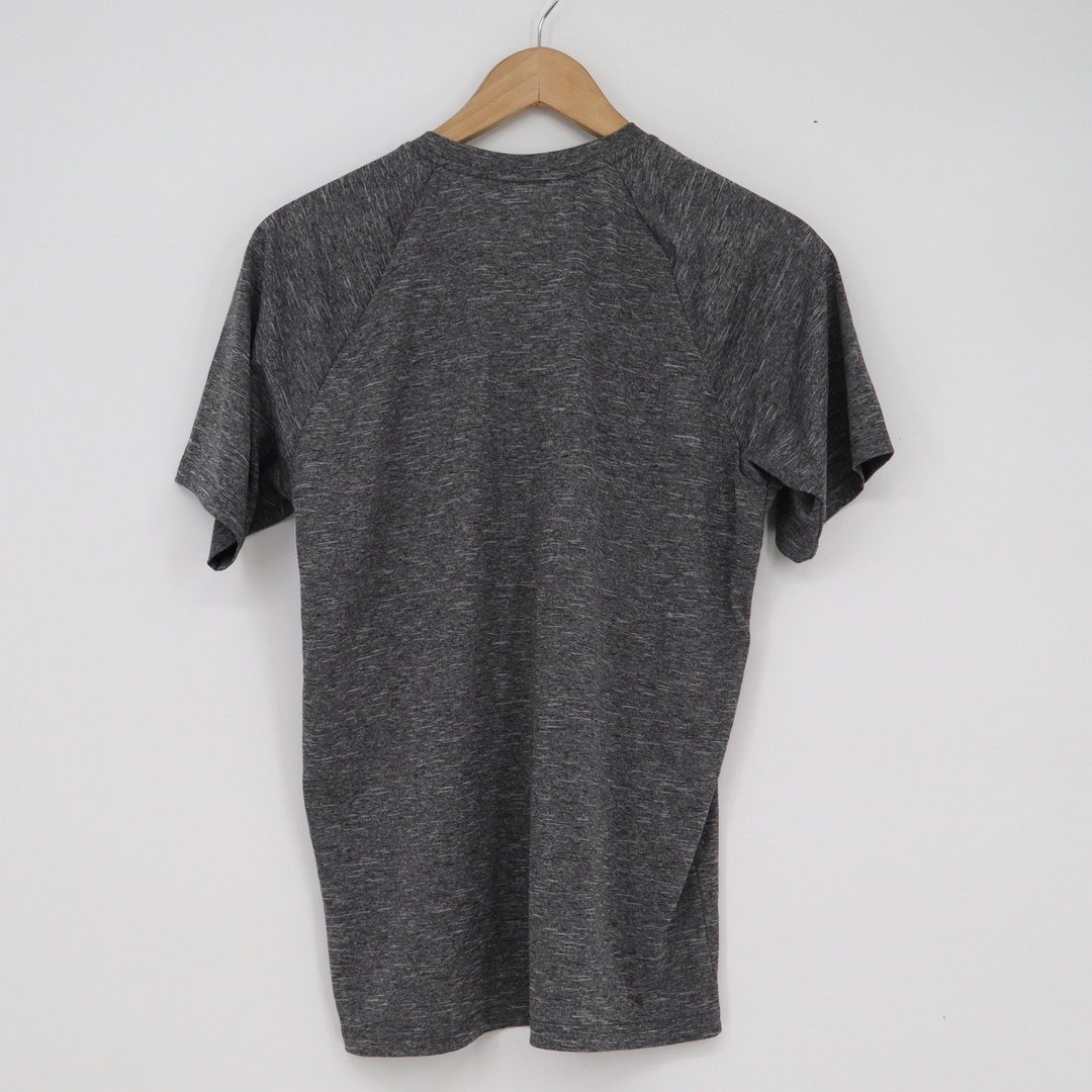 Nike Swim Mens Dri-FIT Heathered Charcoal Grey Rash Guard Training Tee Size S