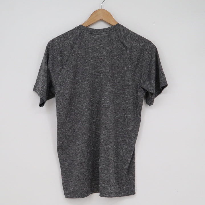 Nike Swim Mens Dri-FIT Heathered Charcoal Grey Rash Guard Training Tee Size S