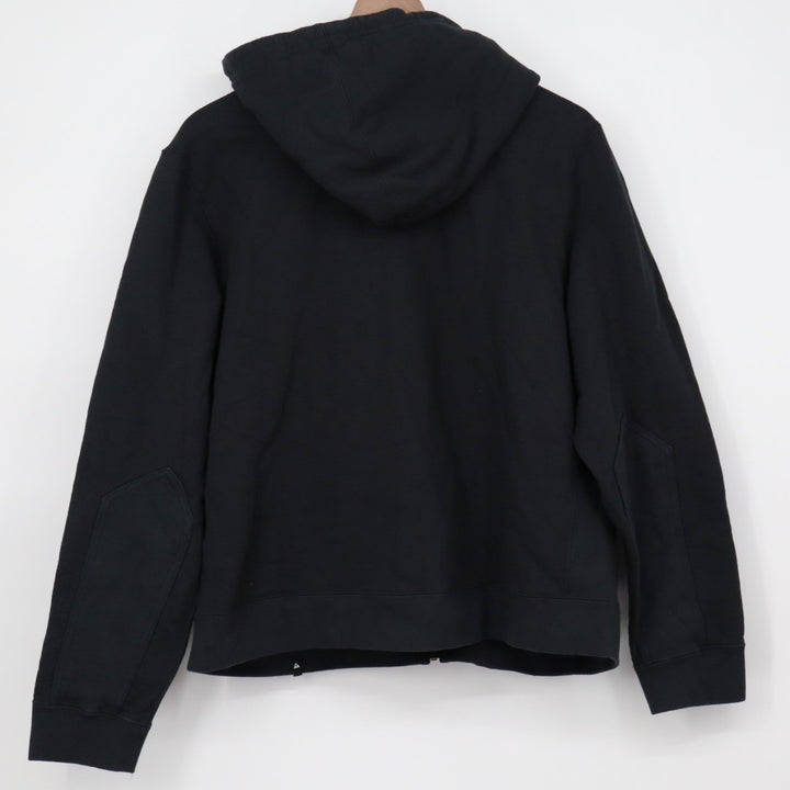 American Giant Relaxed Classic Full Zip 2.0 Hoodie Womens XL Black Cotton Ribbed