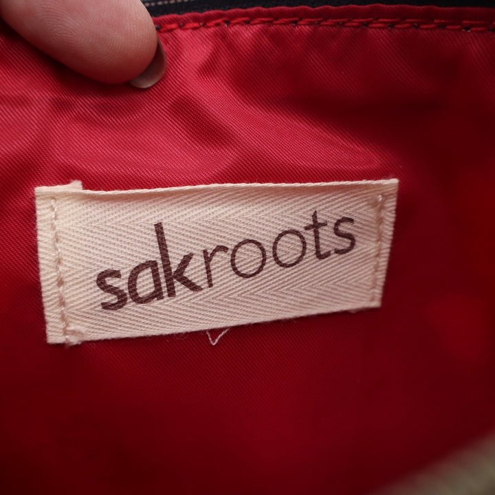 Sakroots Peace Nature Print Cosmetic Pouch Bag Multicolor Coated Canvas