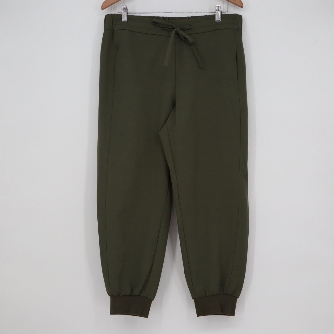 Prologue Women's Olive Green Drawstring Jogger Pants Size L Tapered Leg
