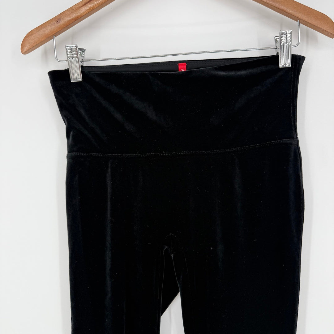 SPANX Velvet Leggings High Waisted Lounge Pants Black Size L