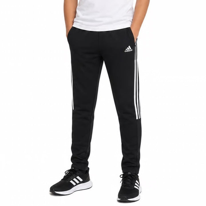adidas Pants Youth 13-14Y Primegreen AEROREADY Black Tapered Soccer Excellent