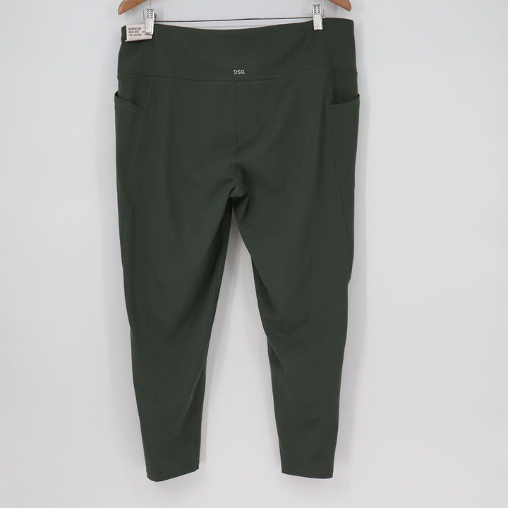 DSG Momentum 7/8 Legging Womens XXL Muted Olive High Rise Pockets