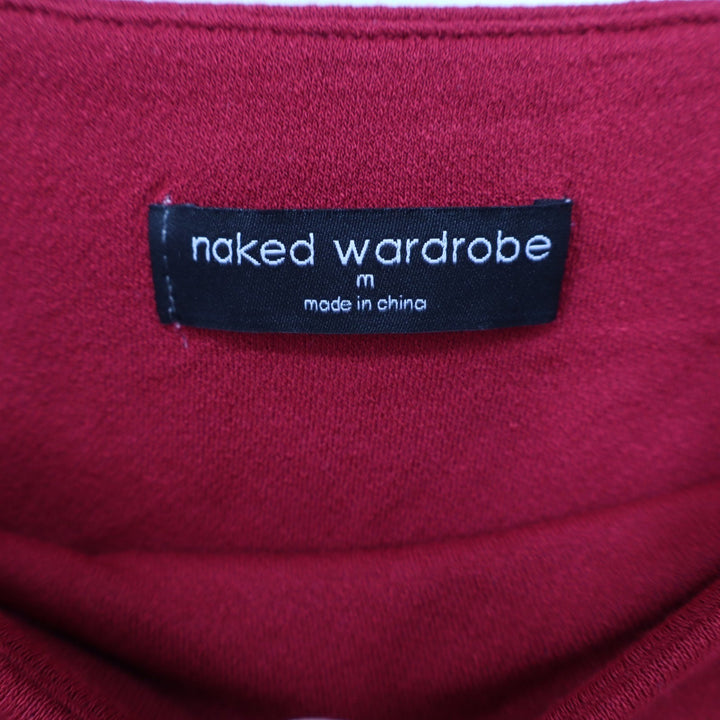 Naked Wardrobe Red High Waisted Bodycon Maxi Skirt Size M