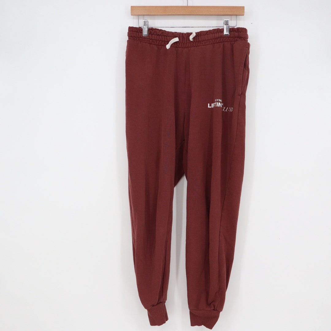 Gymshark Lifting Club Burgundy Joggers Sweatpants Size M