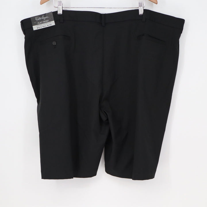 Walter Hagen Mens 50 Big & Tall Black Golf Shorts Flat Front Hagen MGA14300BT