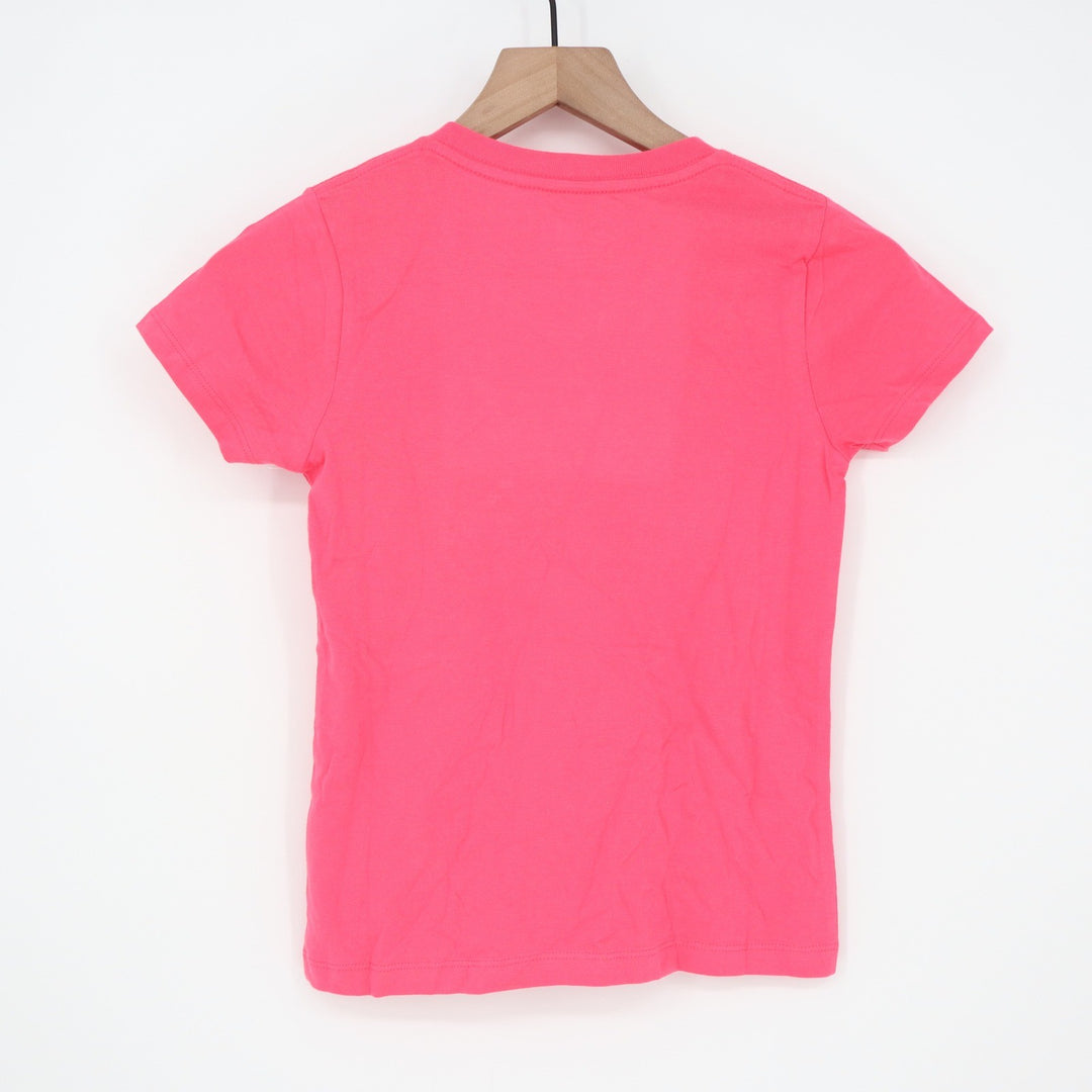 New Era Boston Red Sox Girls Pink Sequin V-Neck Graphic T-Shirt Size 7/8 NWT
