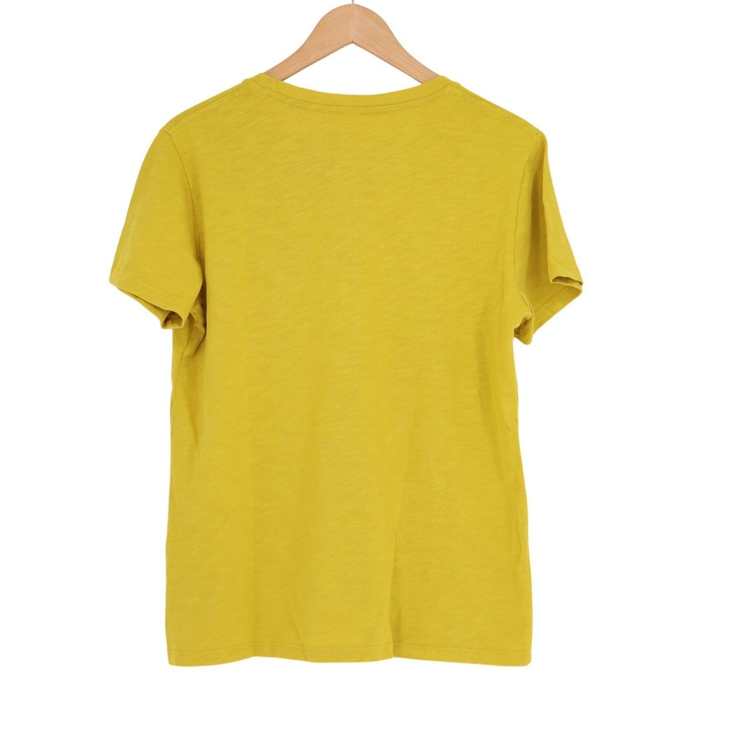 American Giant Classic T-Shirt Women's Large Yellow Cotton Short Sleeve Pullover