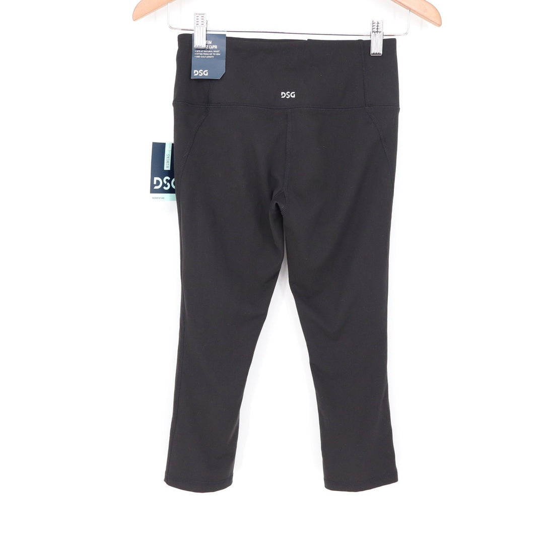 DSG Womens Momentum Capri Leggings Pure Black XS