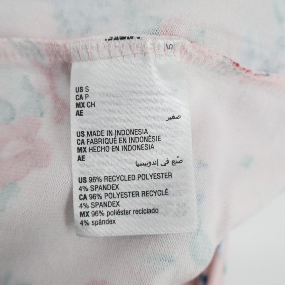 Charter Club Intimates Pajama Shirt Womens Small Pink Floral Knit Long Sleeve