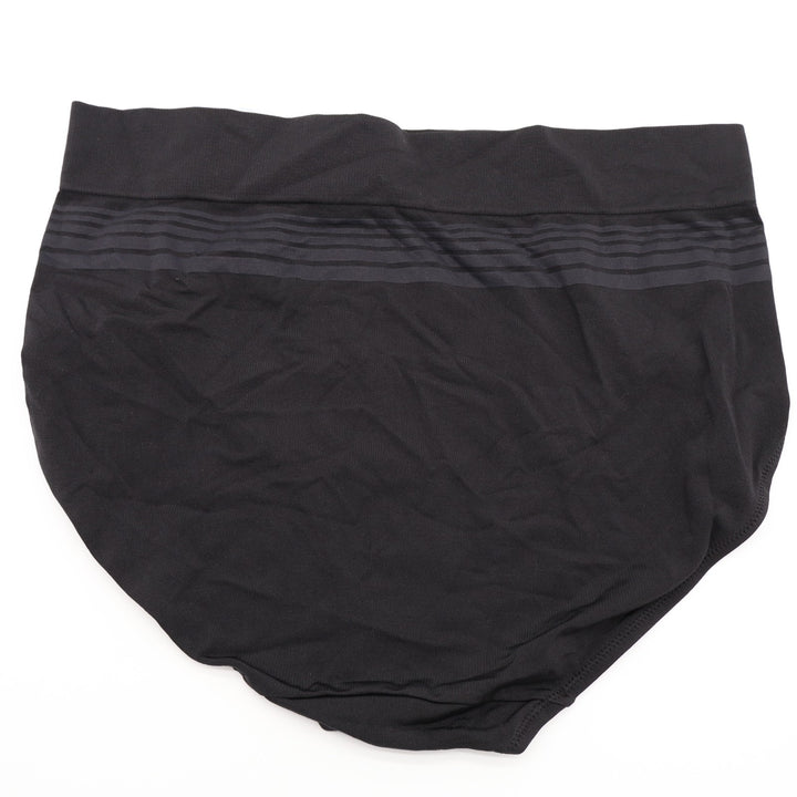 Warners No Pinching, No Problems Seamless Brief Panty Womens XL Black High Waist