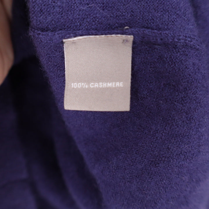 Neiman Marcus Mens Purple 100% Cashmere V-Neck Long Sleeve Sweater Size Large