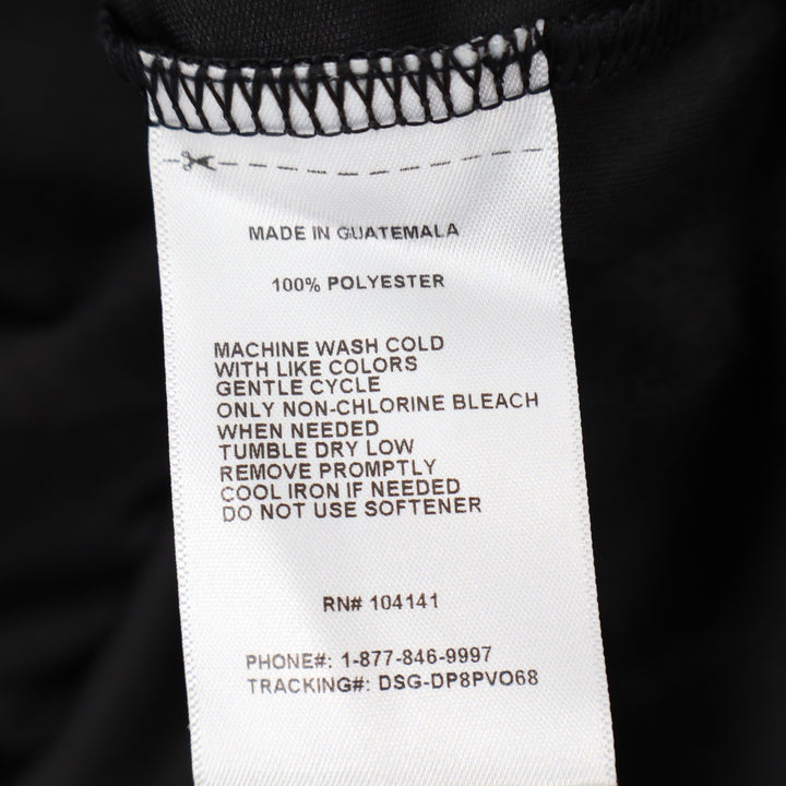 DSG Girls XS 6-7 Black Performance Short Sleeve Tee Solid Active Top