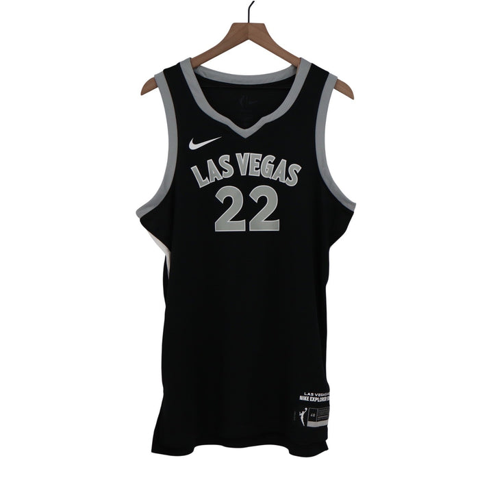 Nike Las Vegas Aces A'ja Wilson 22 Explorer Edition Jersey Black L
