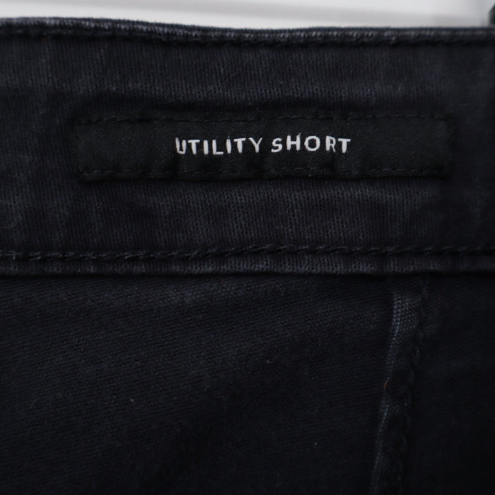 Jones New York Utility Shorts Dark Navy Blue Size 16 Mid Rise Cargo Style Cotton