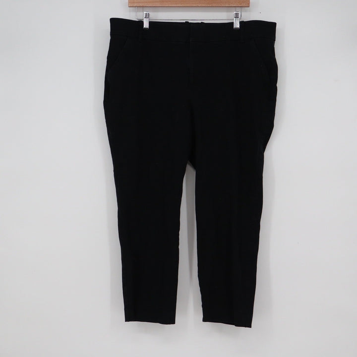 Ava & Viv Womens Plus 18W Cropped Ankle Trousers Stretch Straight Leg Pants