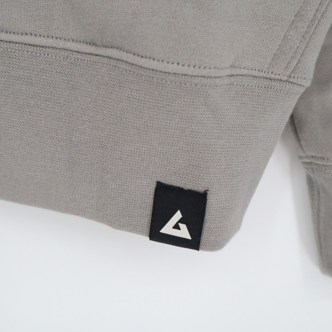 American Giant Hoodie Mens Small Gray Logo Fleece Lined Cotton Kangaroo Pocket