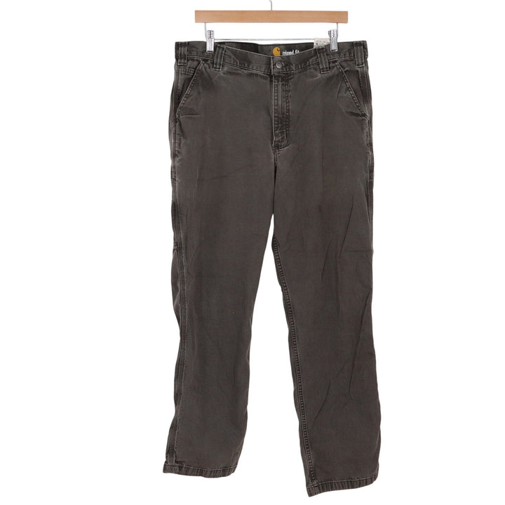 Carhartt Mens Relaxed Fit Canvas Work Pants Grey 36x32 Carpenter Utility