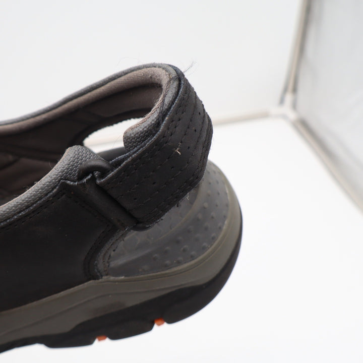 Skechers Relaxed Fit Luxe Foam Mens Black Sporty Sandals Size 8