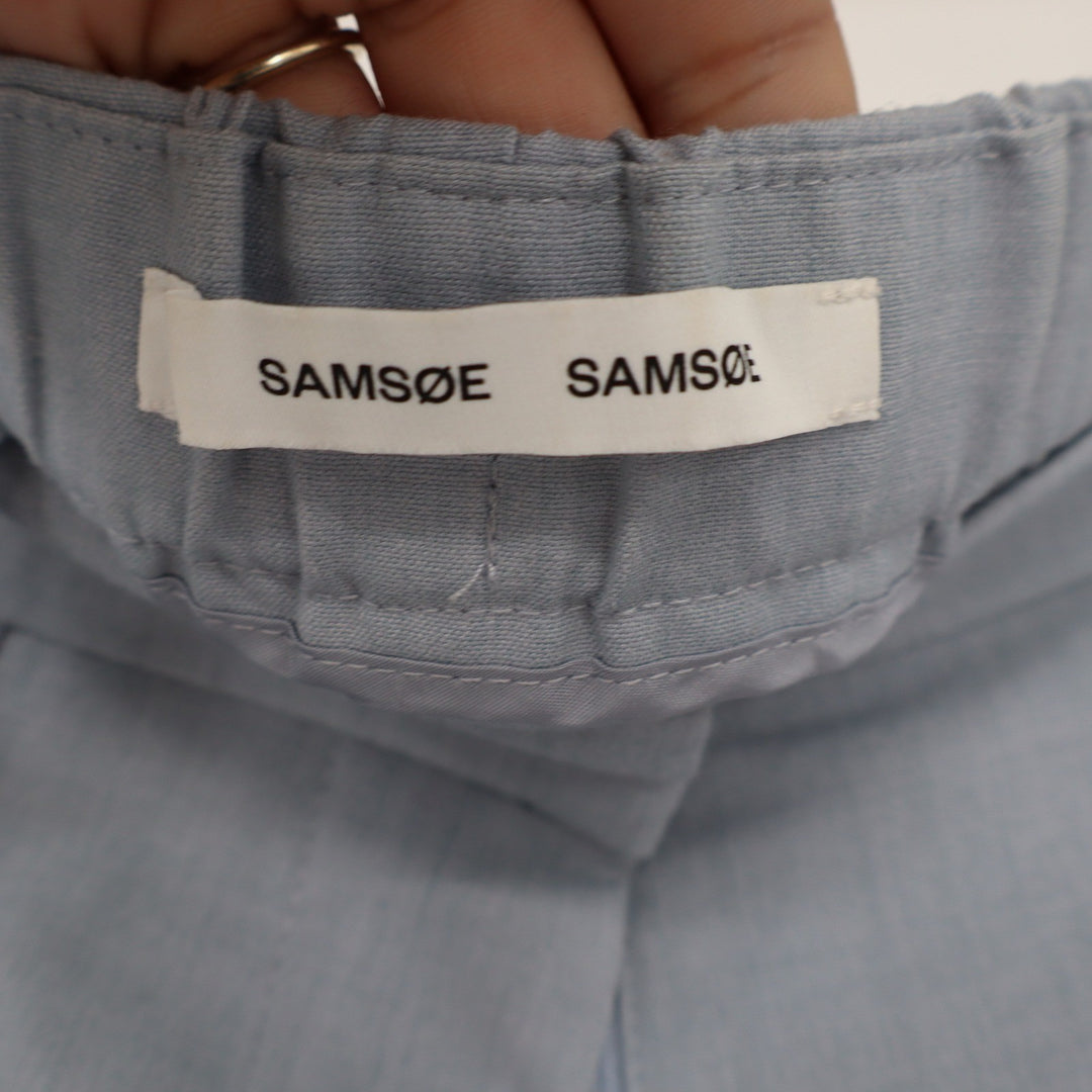 Samsoe Samsoe Hoys F Shorts Serenity Mel Blue Tailored Elastic Back XS