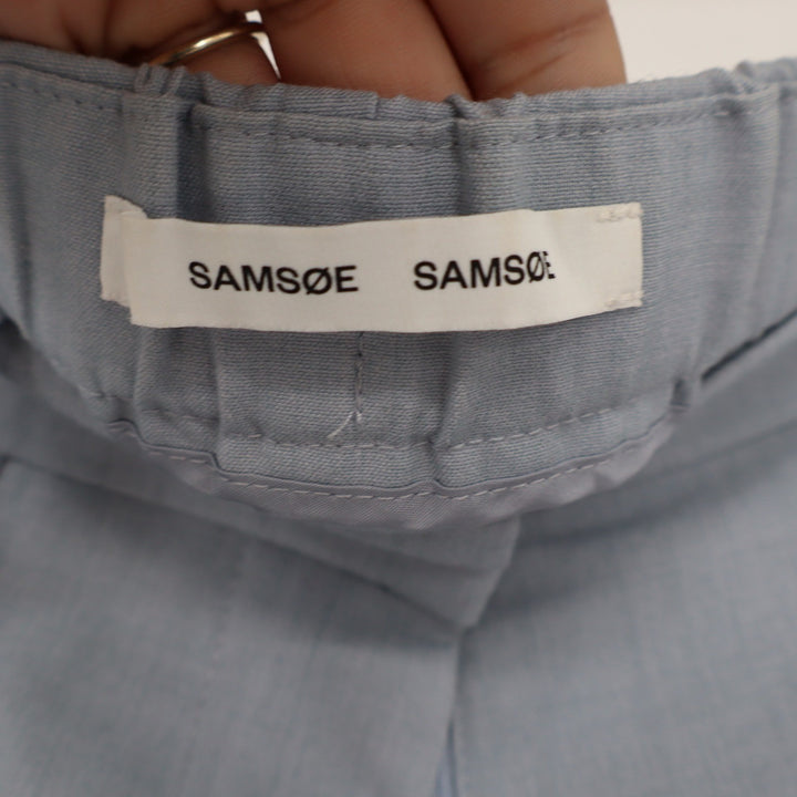 Samsoe Samsoe Hoys F Shorts Serenity Mel Blue Tailored Elastic Back XS