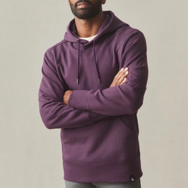 American Giant Classic Hoodie Mens XL Blackberry Wine Fleece Lined Logo Cotton