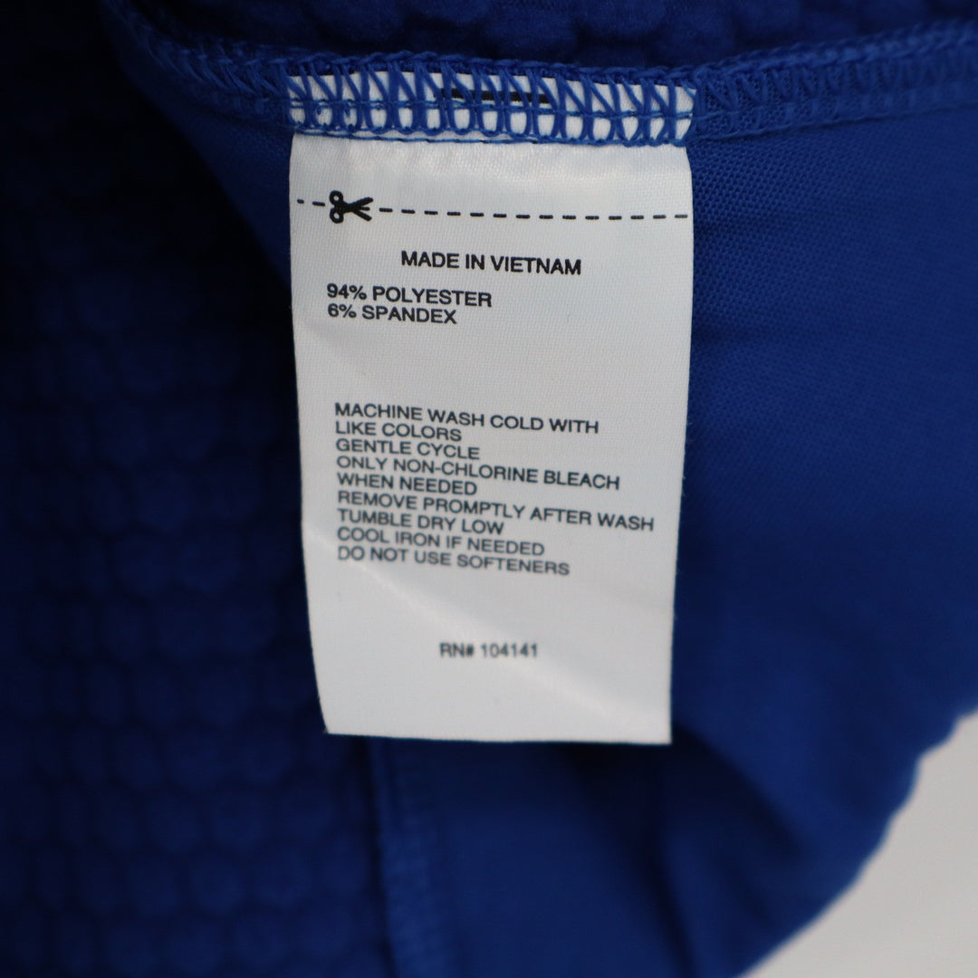 DSG Womens Run Grid 1/4 Zip Pullover Team Royal Blue Size S