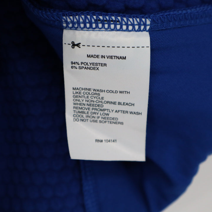DSG Womens Run Grid 1/4 Zip Pullover Team Royal Blue Size S