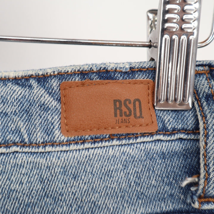 RSQ Jeans Curvy High Rise Distressed Denim Shorts Medium Wash Size 30/6