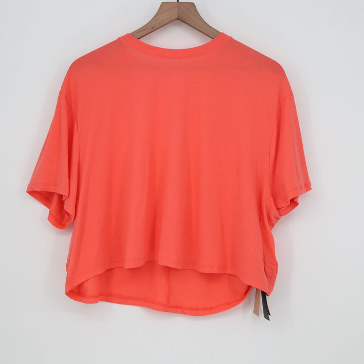Nike Womens Training Boxy Cropped T-Shirt Bright Orange Coral XL