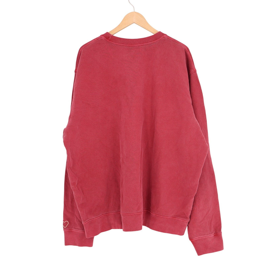American Giant French Terry Sweatshirt Unisex 2XL Red Cotton Valentine's Day