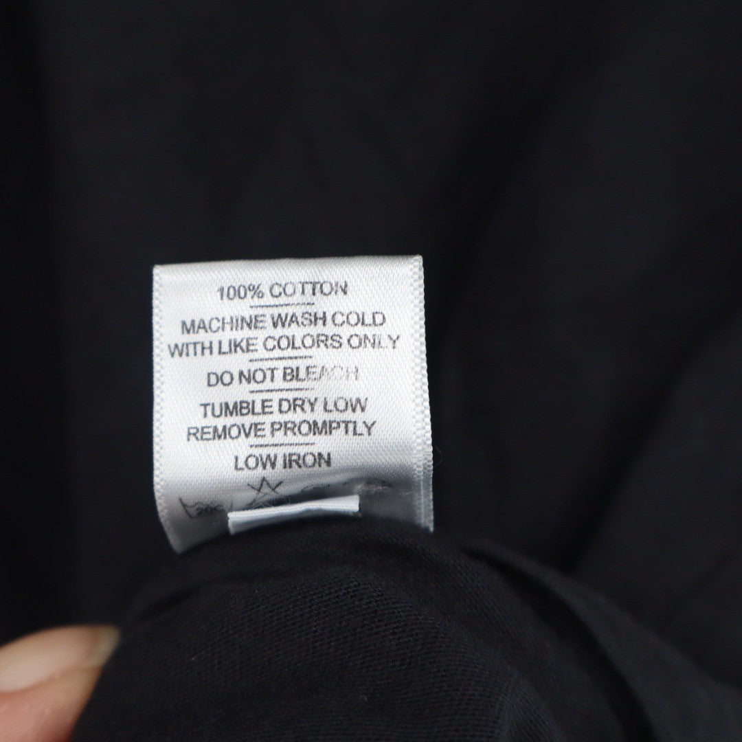 American Giant Womens Black V Neck Short Sleeve T Shirt Size M Made USA