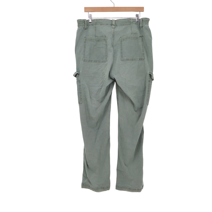 American Eagle Outfitters Womens 14 Green Cargo Pants Stretch Regular