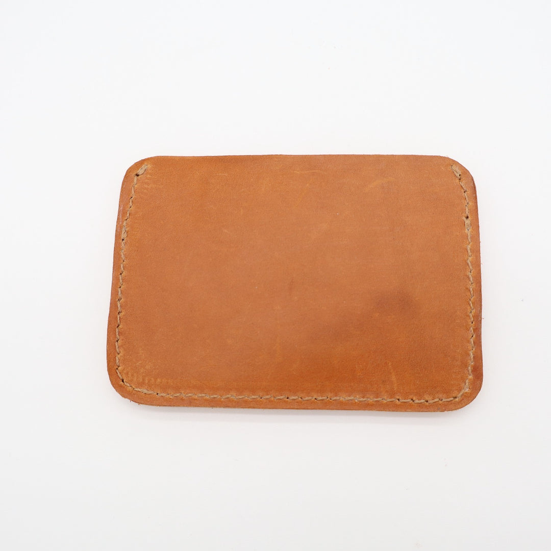Parker Clay Womens Clutch Wallet Brown Honey Leather Two Credit Card Slots