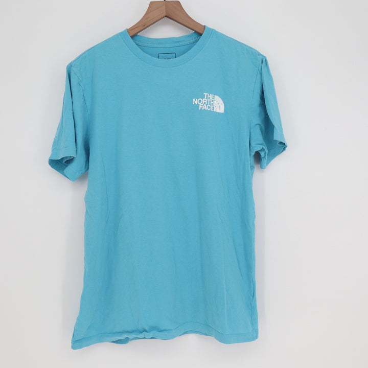 The North Face Mens Light Blue Graphic Box Logo T-Shirt Size M